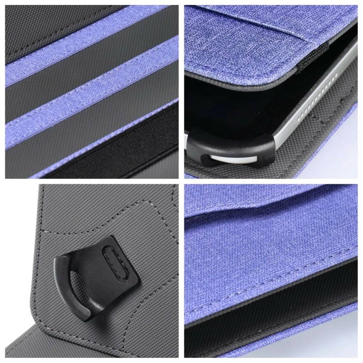 Universelle Hülle kompatibel mit 10 Zoll Tablet Schutzhülle mit Standfunktion Cover Lila-4