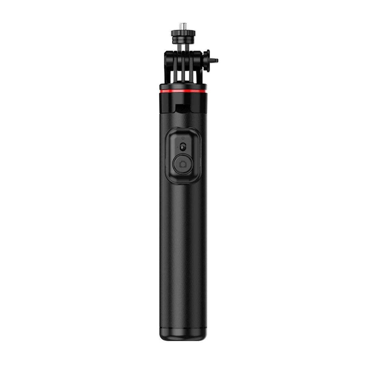Selfie Stick mit Dual-Licht und Telefonhalter - Teleskopstativ 1,3 m aus Aluminiumlegierung in Schwarz-2