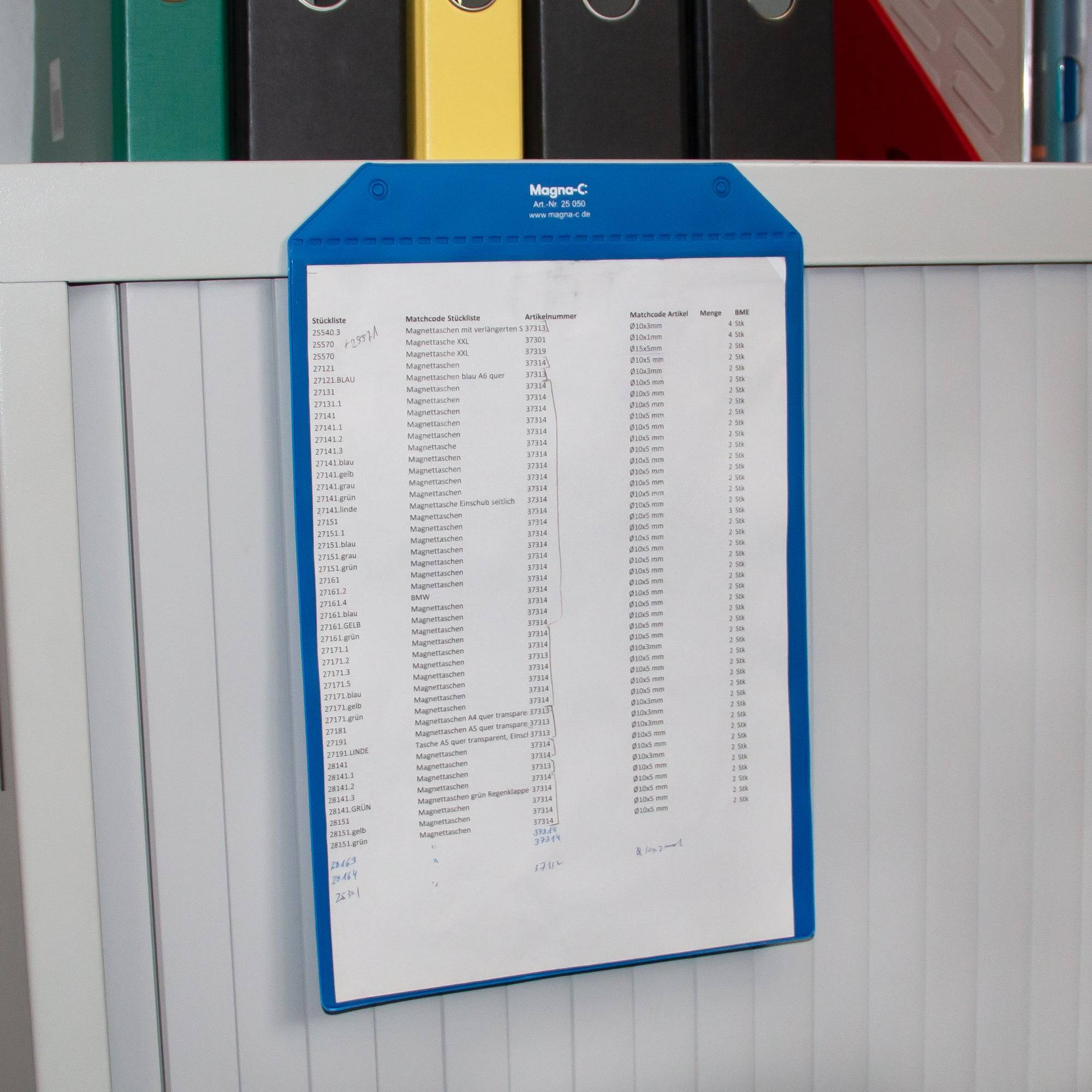Magna-C Magnettasche 220x300mm mit Magnetband für DIN A4-2