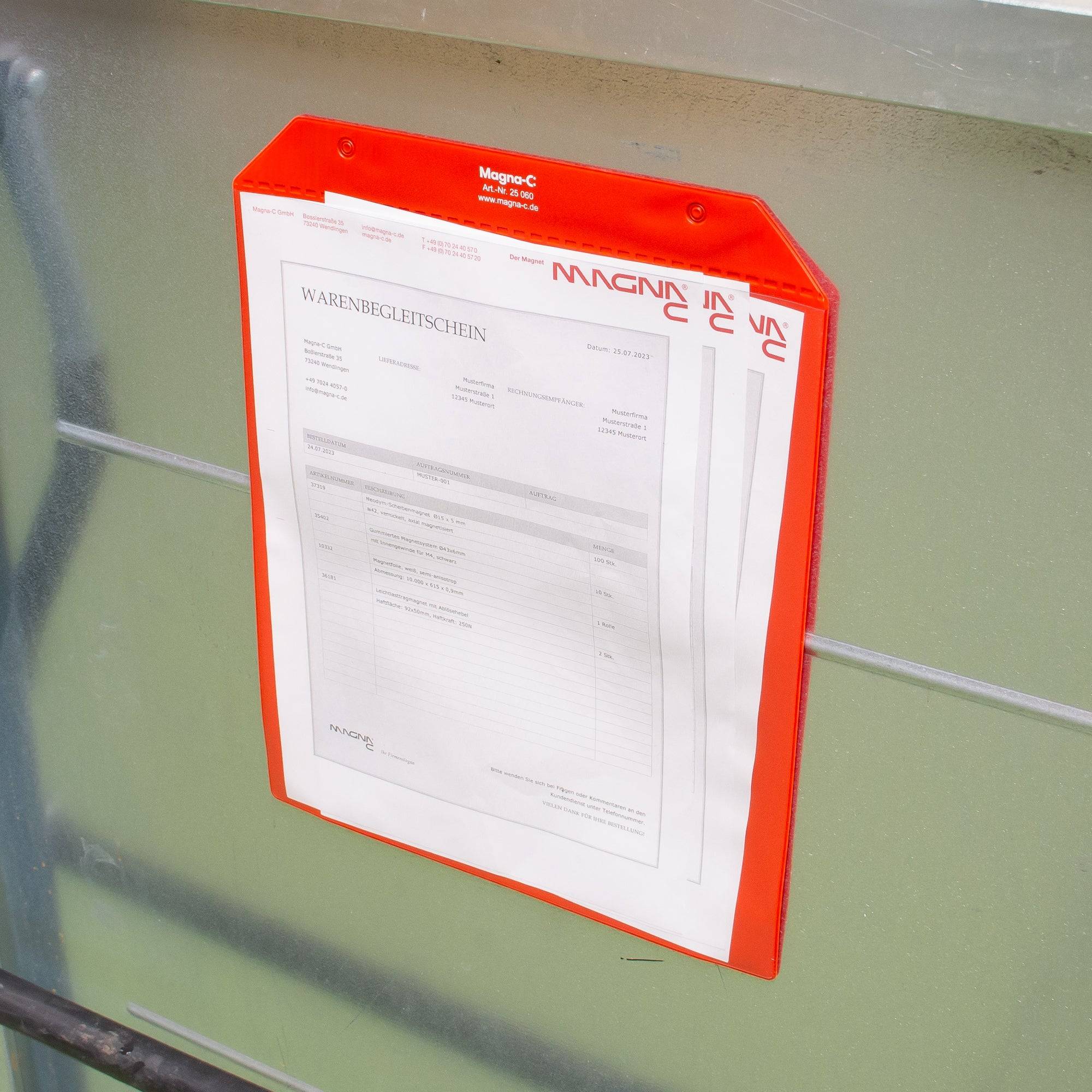 Magna-C Magnettasche 255x300mm mit Magnetband für DIN A4-1