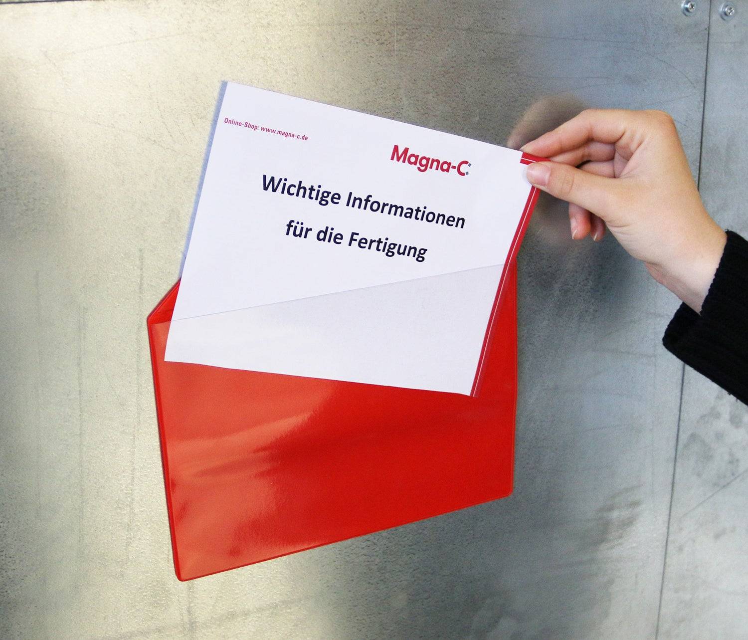 Magna-C Magnettasche 217x155mm mit Magnetband für DIN A5-1