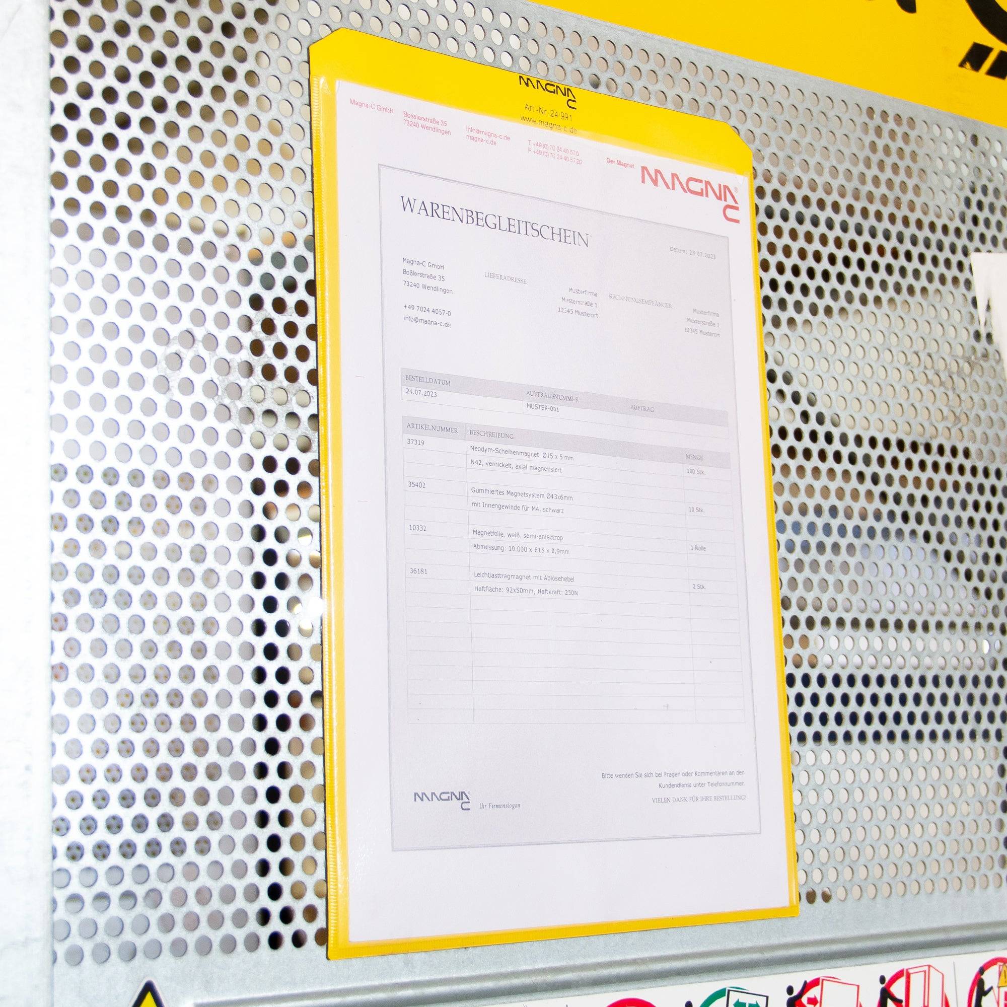 Magna-C Magnettasche vollflächig magnetisch DIN A4 hoch-2