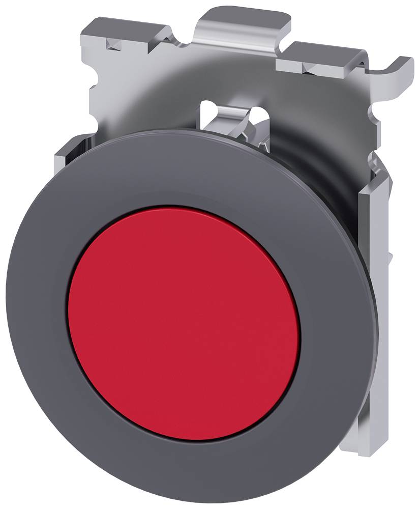 Siemens Dig.Industr. Drucktaster 30mm, rund, metall 3SU1060-0JA20-0AA0