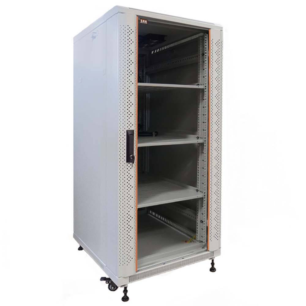19"-Netzwerkschrank SRK - Komplettset - - BxT 600x600 mm - Sicht-/Vollblechtuer-2