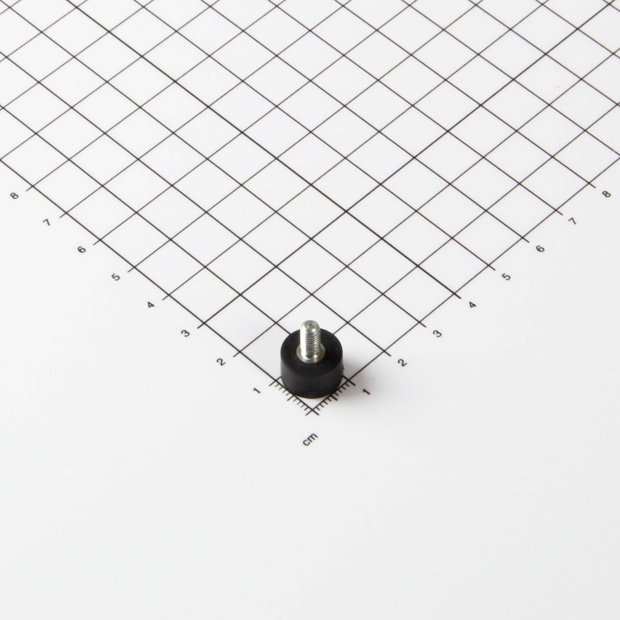 Magna-C Gummiertes Magnetsystem Ø12x7mm mit Gewindezapfen