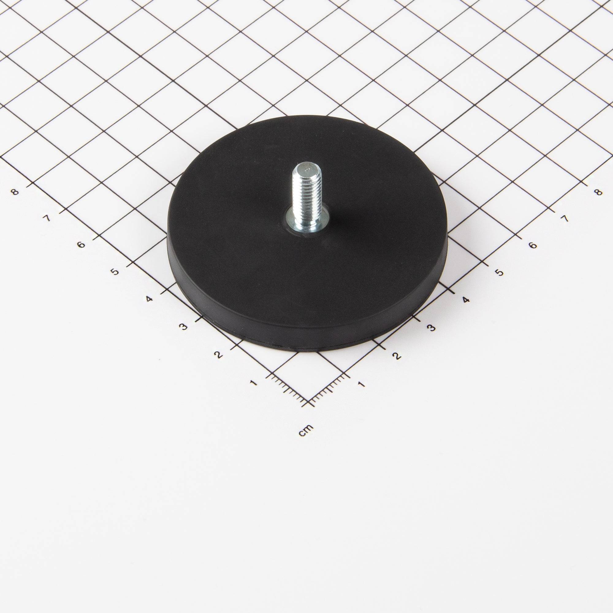 Magna-C Gummiertes Magnetsystem Ø57x7,6mm mit Gewindezapfen-0