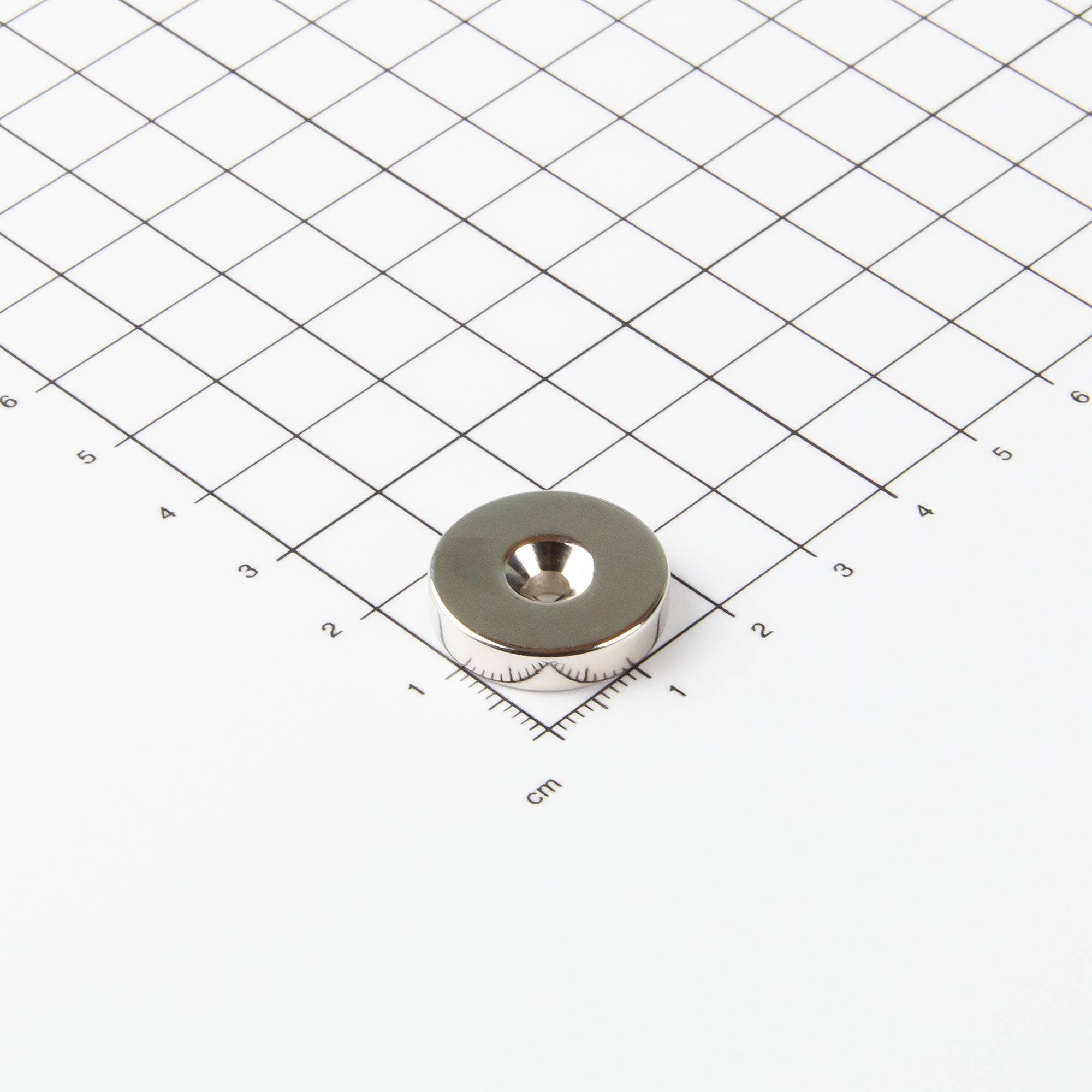 Magna-C Neodym-Ringmagnet Ø20xØ3,5x4,5mm mit konischer Senkung-0