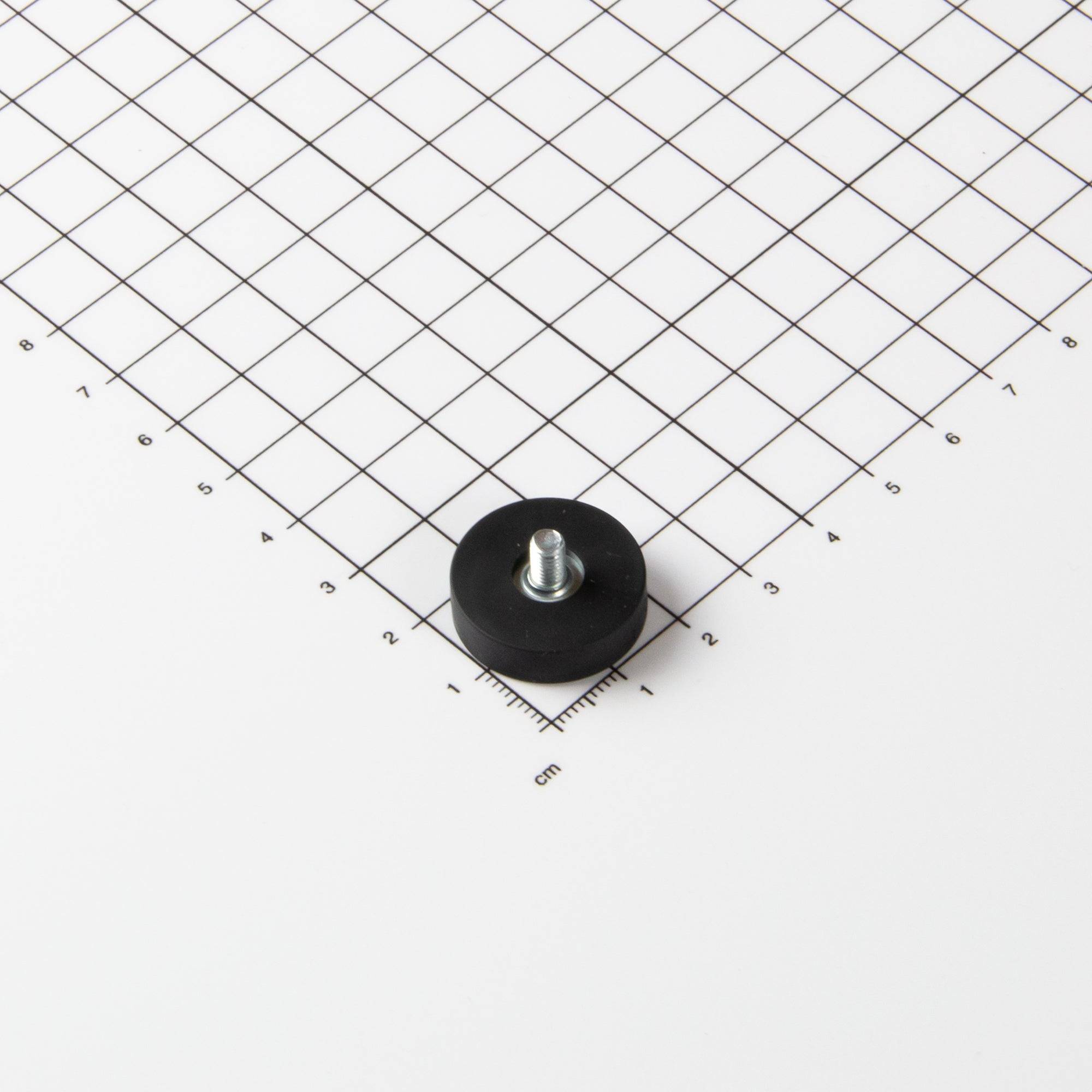 Magna-C Gummiertes Magnetsystem Ø22x6mm mit Gewindezapfen-1
