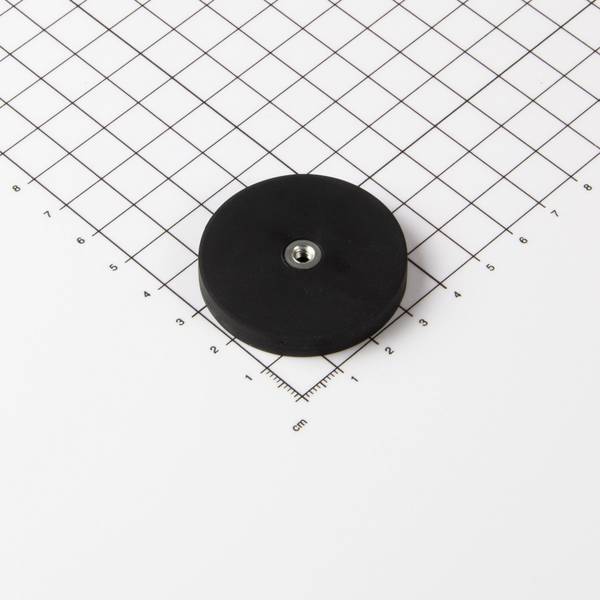 Magna-C Gummiertes Magnetsystem Ø43x6mm mit Innengewinde