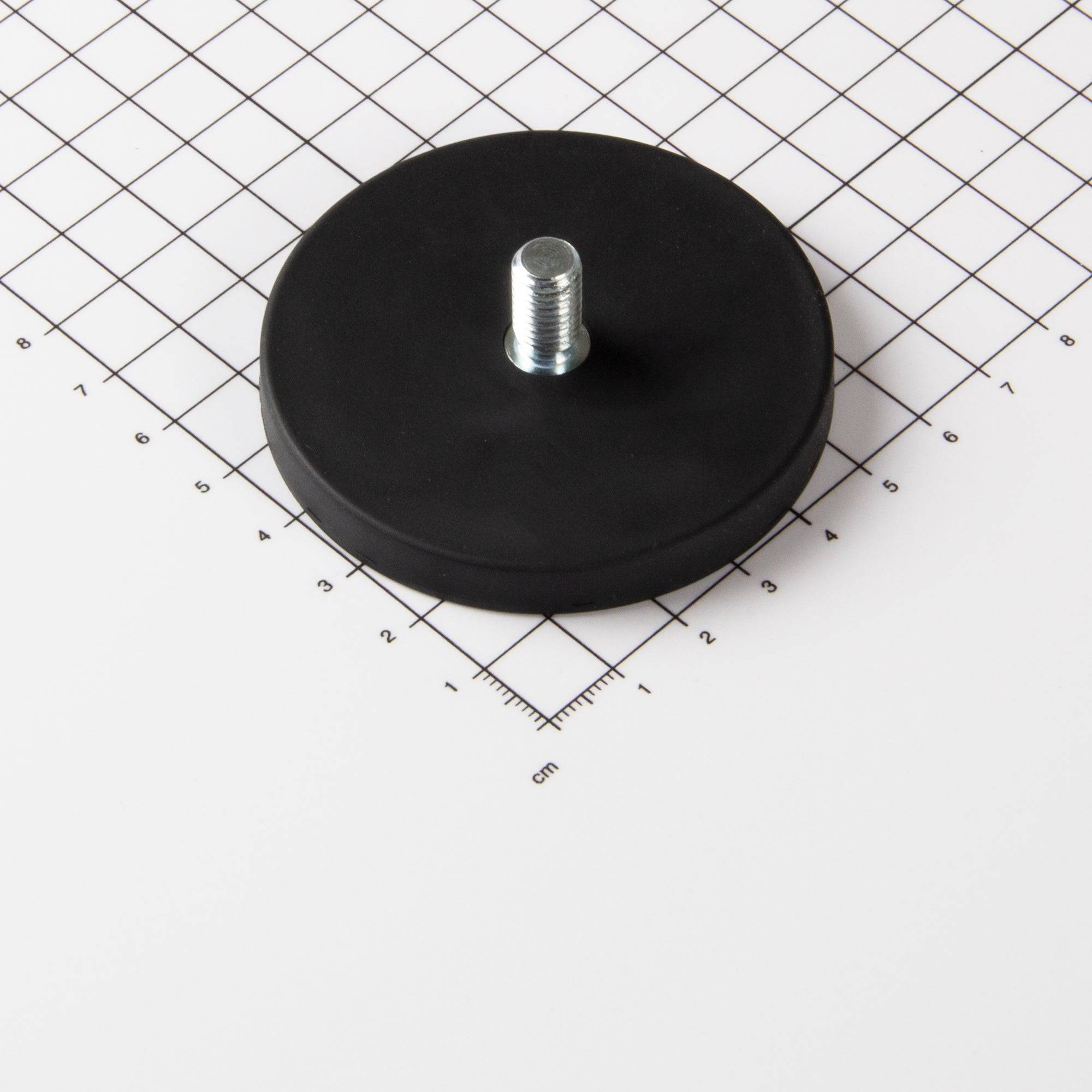 Magna-C Gummiertes Magnetsystem Ø66x8,5mm mit Gewindezapfen-1