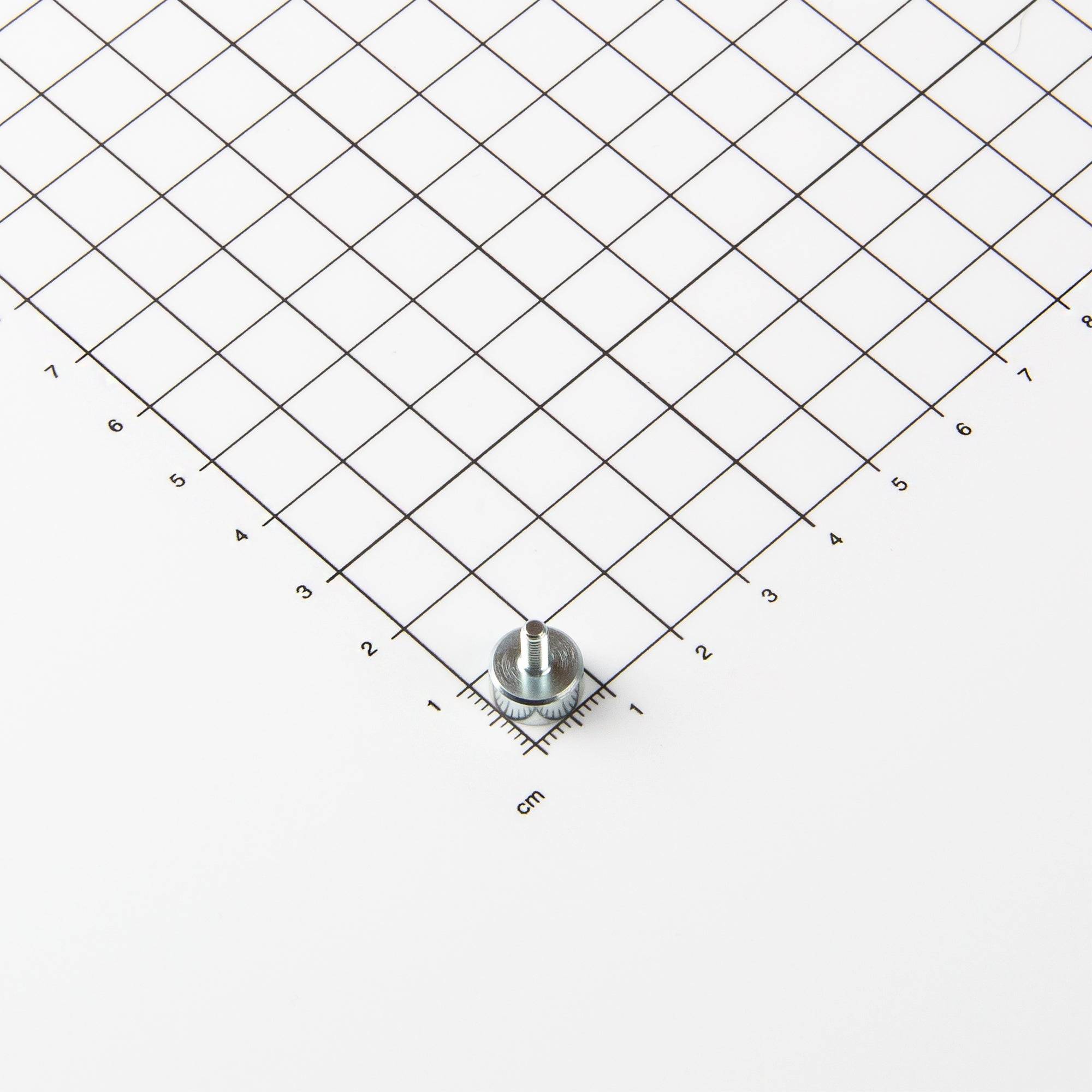 Magna-C Ferrit Flachgreifer Ø10x4,5mm mit Gewindezapfen