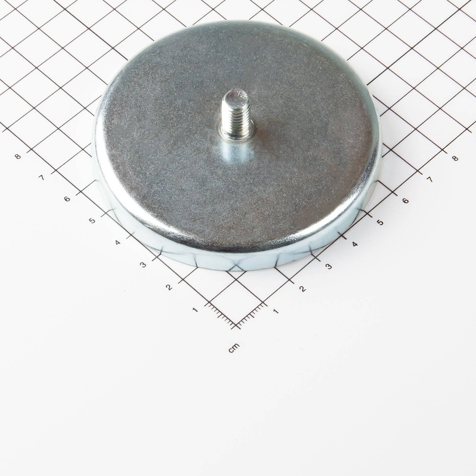 Magna-C Ferrit-Flachgreifer Ø80x10mm mit Gewindezapfen