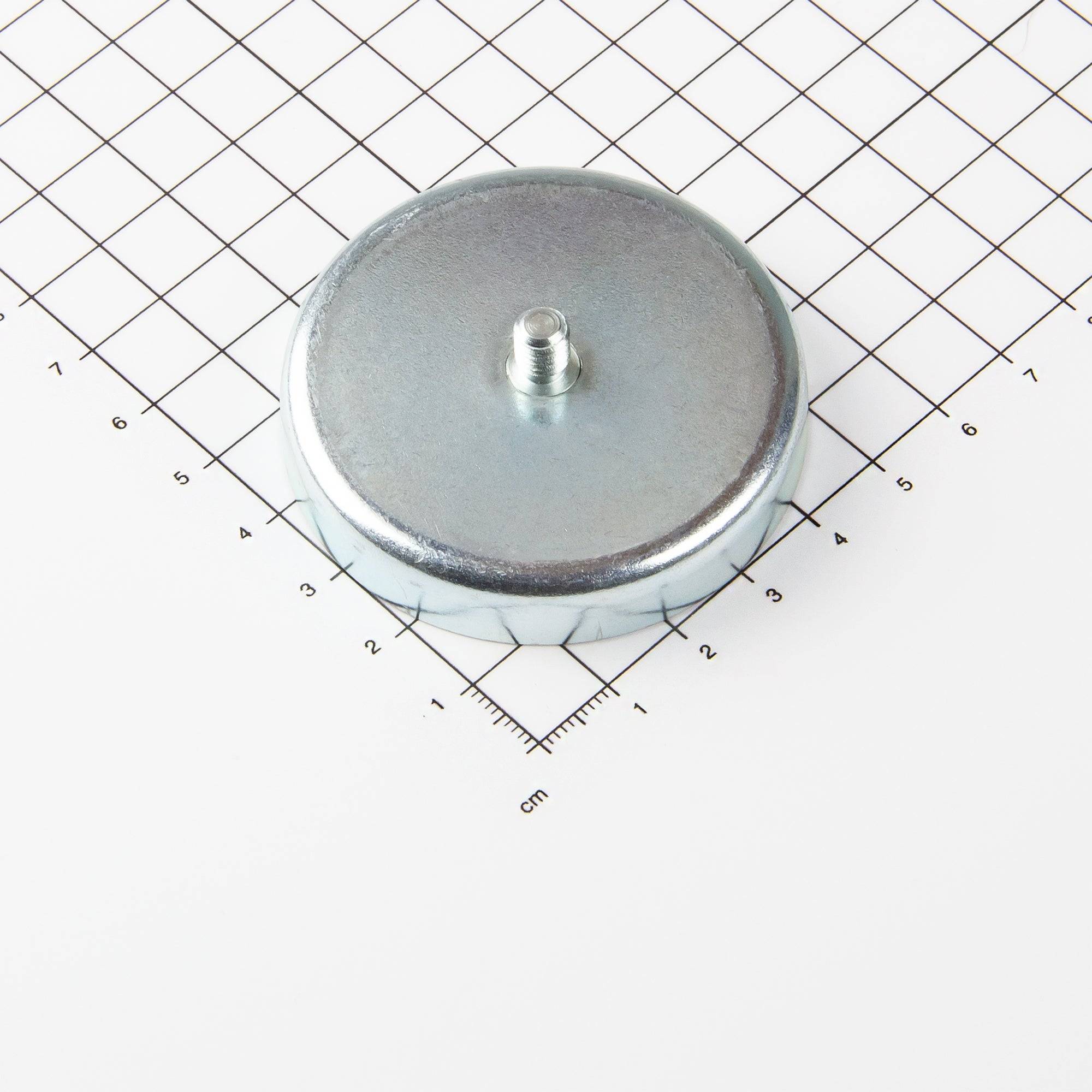 Magna-C Ferrit Flachgreifer Ø57x10,5mm mit Gewindezapfen