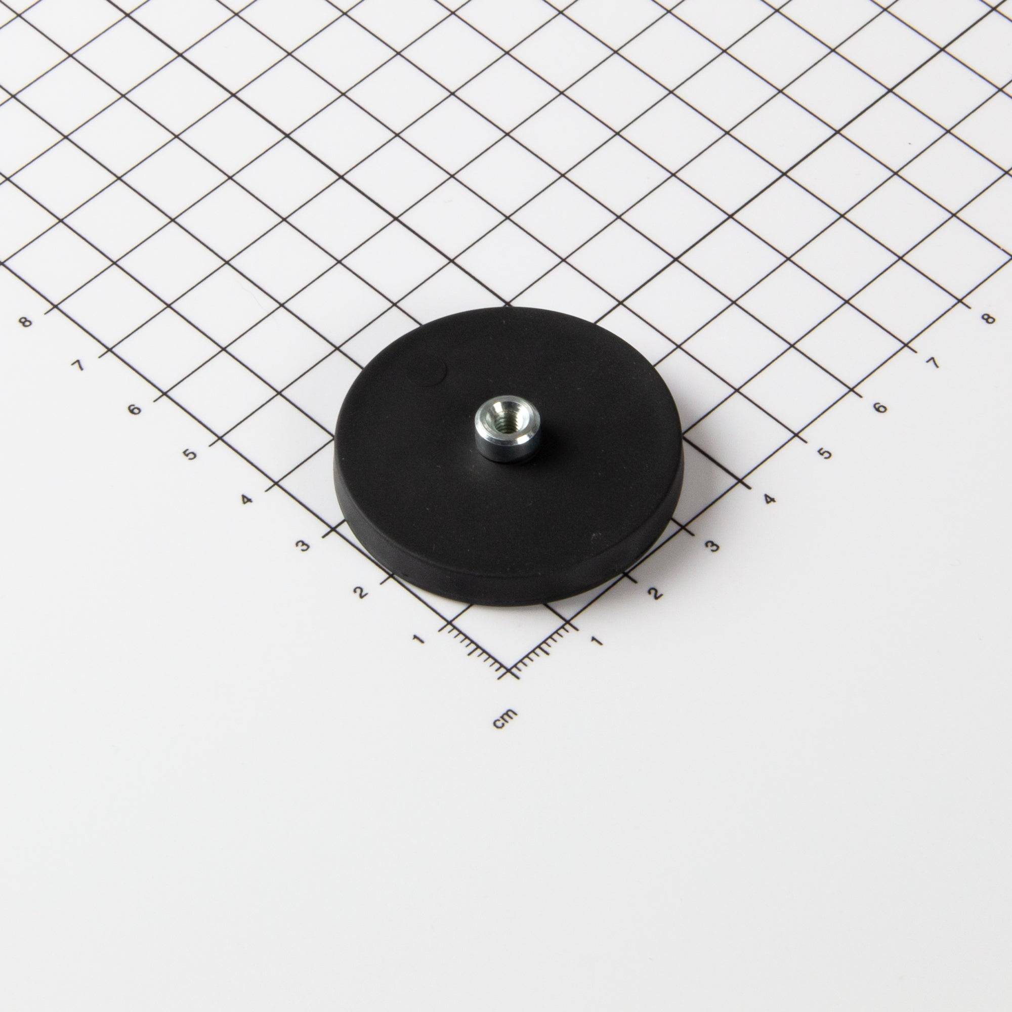 Magna-C Gummiertes Magnetsystem Ø43x6mm mit Gewindebuchse-2