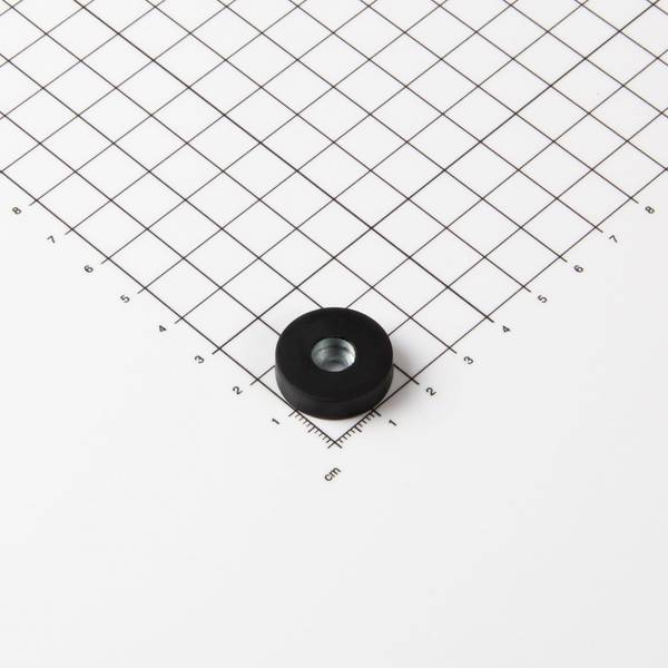 Magna-C Gummiertes Magnetsystem Ø22x6mm mit zylindrischer Senkung
