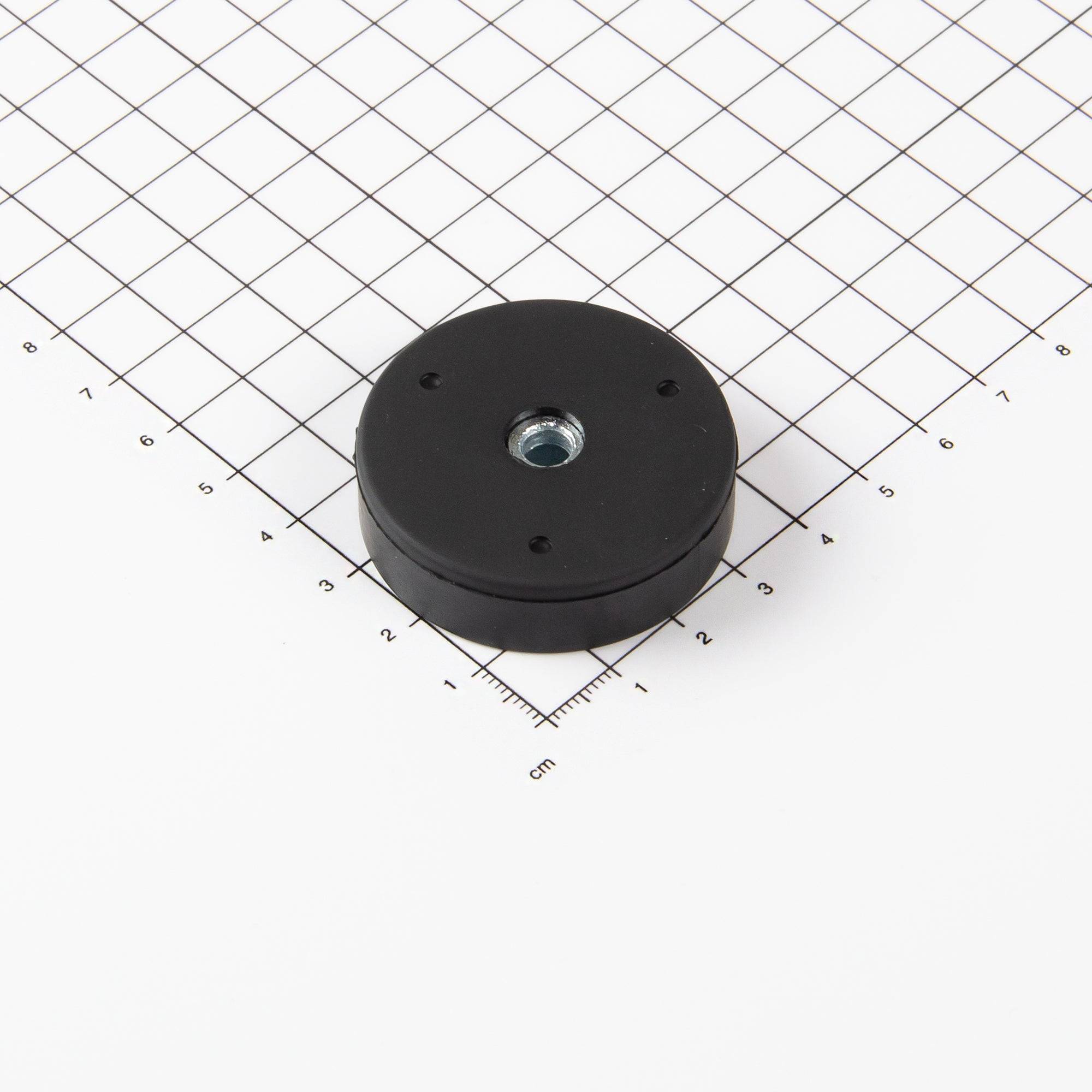 Magna-C Gummiertes Magnetsystem Ø43x12,5mm mit konischer Senkung-3