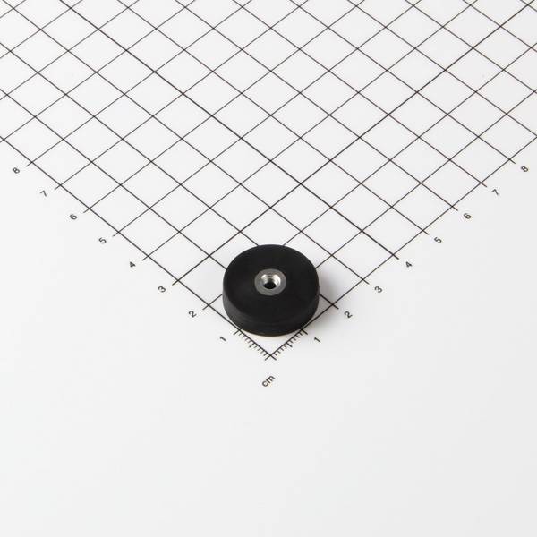 Magna-C Gummiertes Magnetsystem Ø22x6mm mit Innengewinde