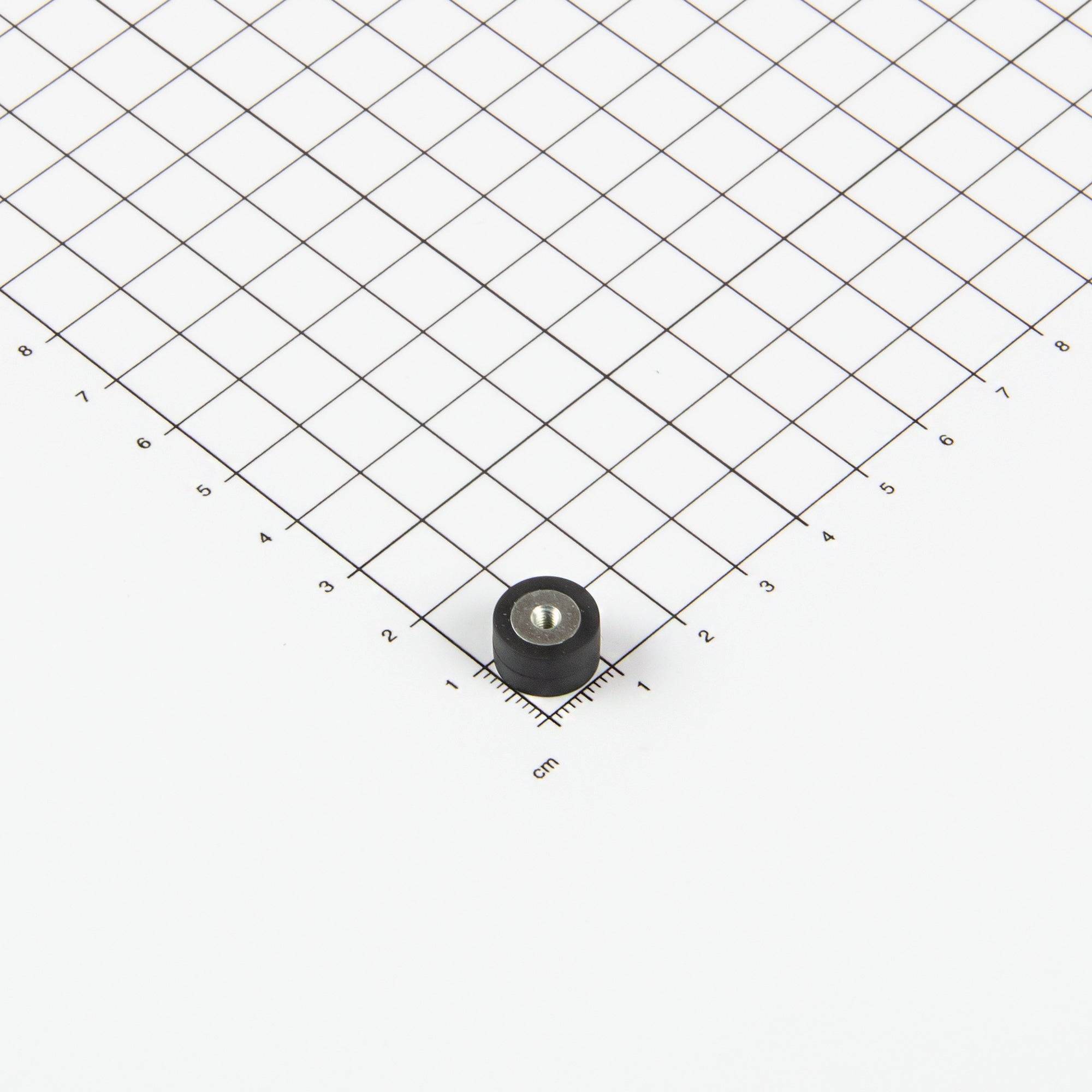 Magna-C Gummiertes Magnetsystem Ø12x7mm mit Innengewinde