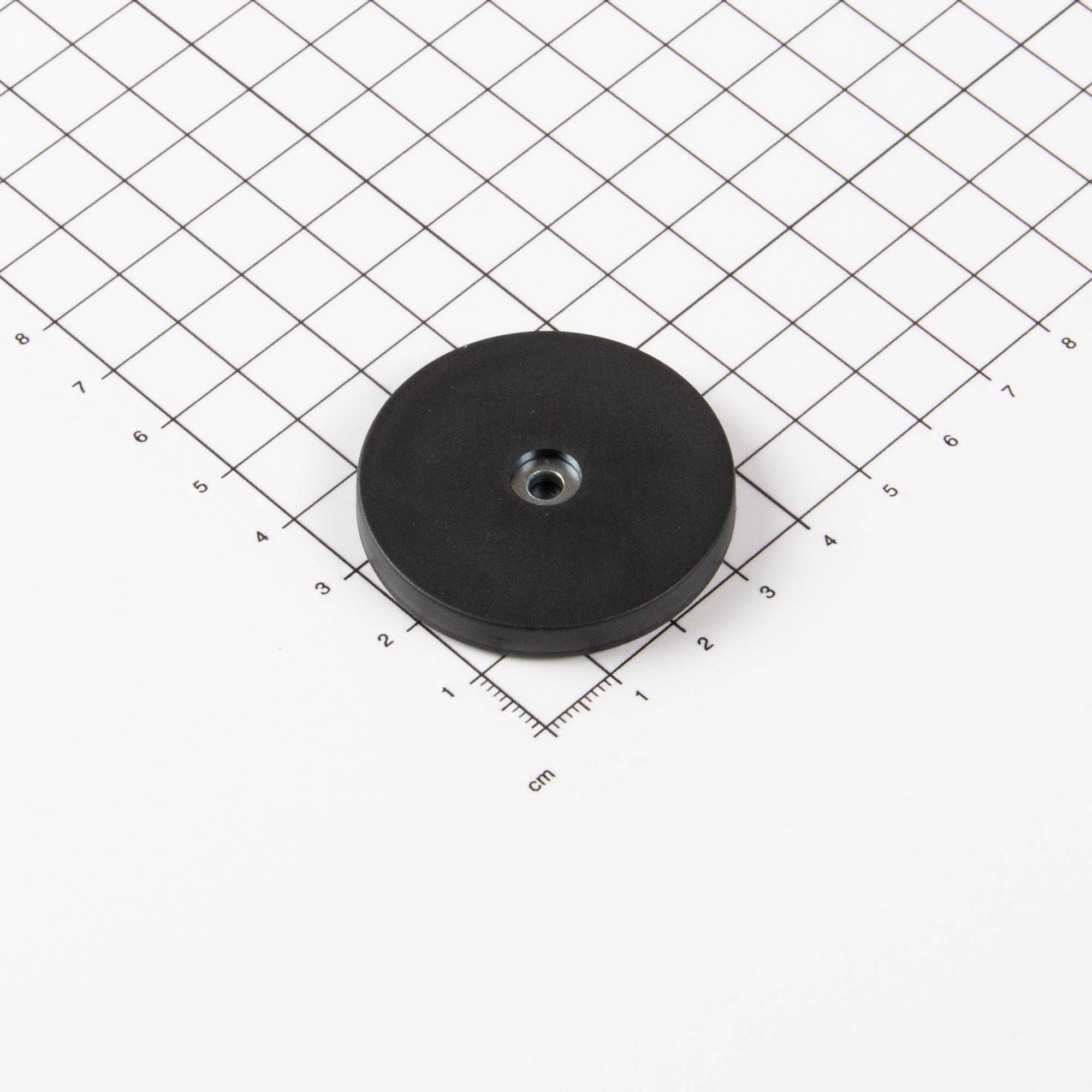 Magna-C Gummiertes Magnetsystem Ø43x6mm aus Neodym ohne Befestigung-0