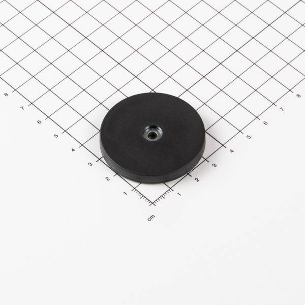 Magna-C Gummiertes Magnetsystem Ø43x6mm aus Neodym ohne Befestigung