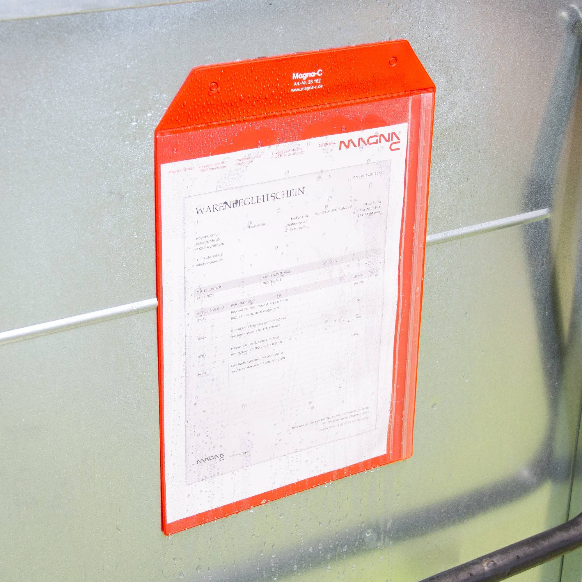 Magna-C Magnettasche 220x330mm mit Druckverschluss für DIN A4-4