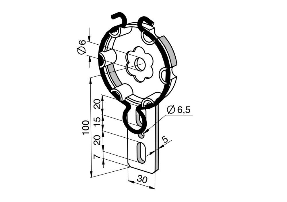Somfy Fertigkastenantriebslager 9763501-0