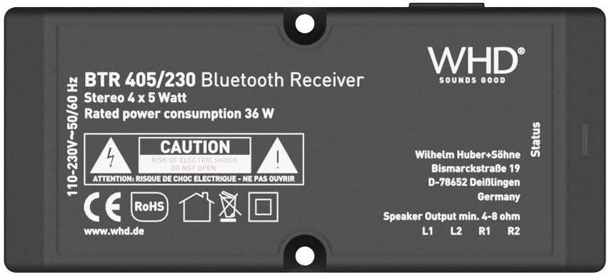 WHD Bluetooth-Receiver Set BTR405Set4-0
