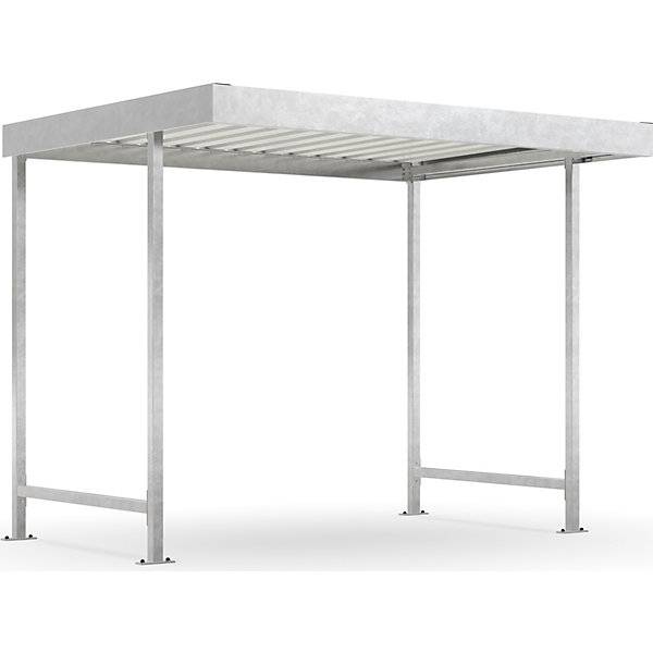 Materialüberdachung Leipzig Grundeinheit B 2870 mm einseitig HxT 2360 x 2200 mm. WSM Walter Solbach |-0