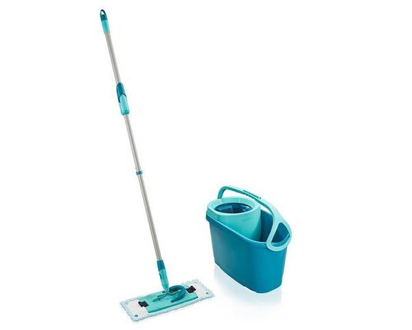 Leifheit 52120, Mop & bucket set, 6 l, Blau, Grün, Einzeltank, 1400 mm, 3 Stück(e)