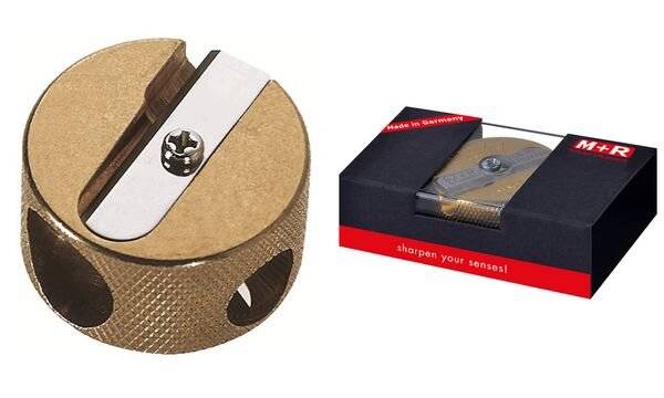 Doppelspitzer rund Messing Geschenkverpackung-1