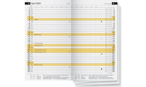 rido idé Kalender-Einlage für "Miniplaner d15", 2019 (6250347)