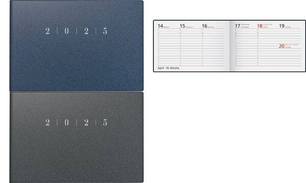 rido idé Taschenkalender "Septimus Reflection" 2019, grau (6280127)