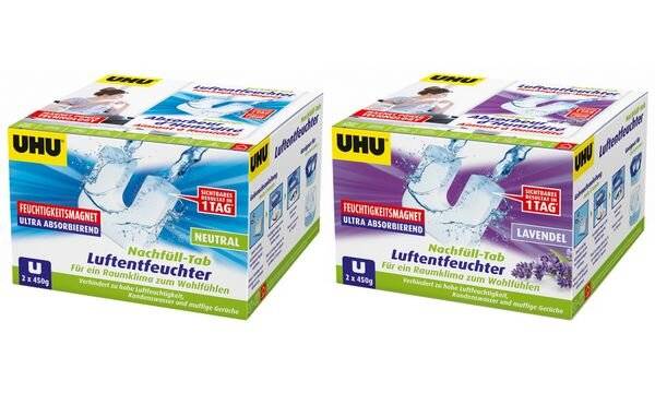 UHU Nachfülltab NEUTRAL für Feuchtigkeits-Magnet, 2 x 450 g-1