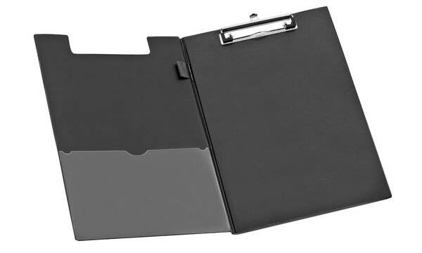 Wonday Klemmbrett-Mappe, DIN A4, PVC-Folie, schwarz-1