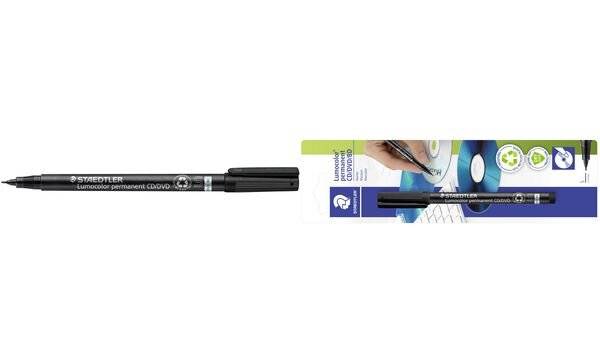 CD-Stift Lumocolor CD/DVD 0,4mm schwarz-2