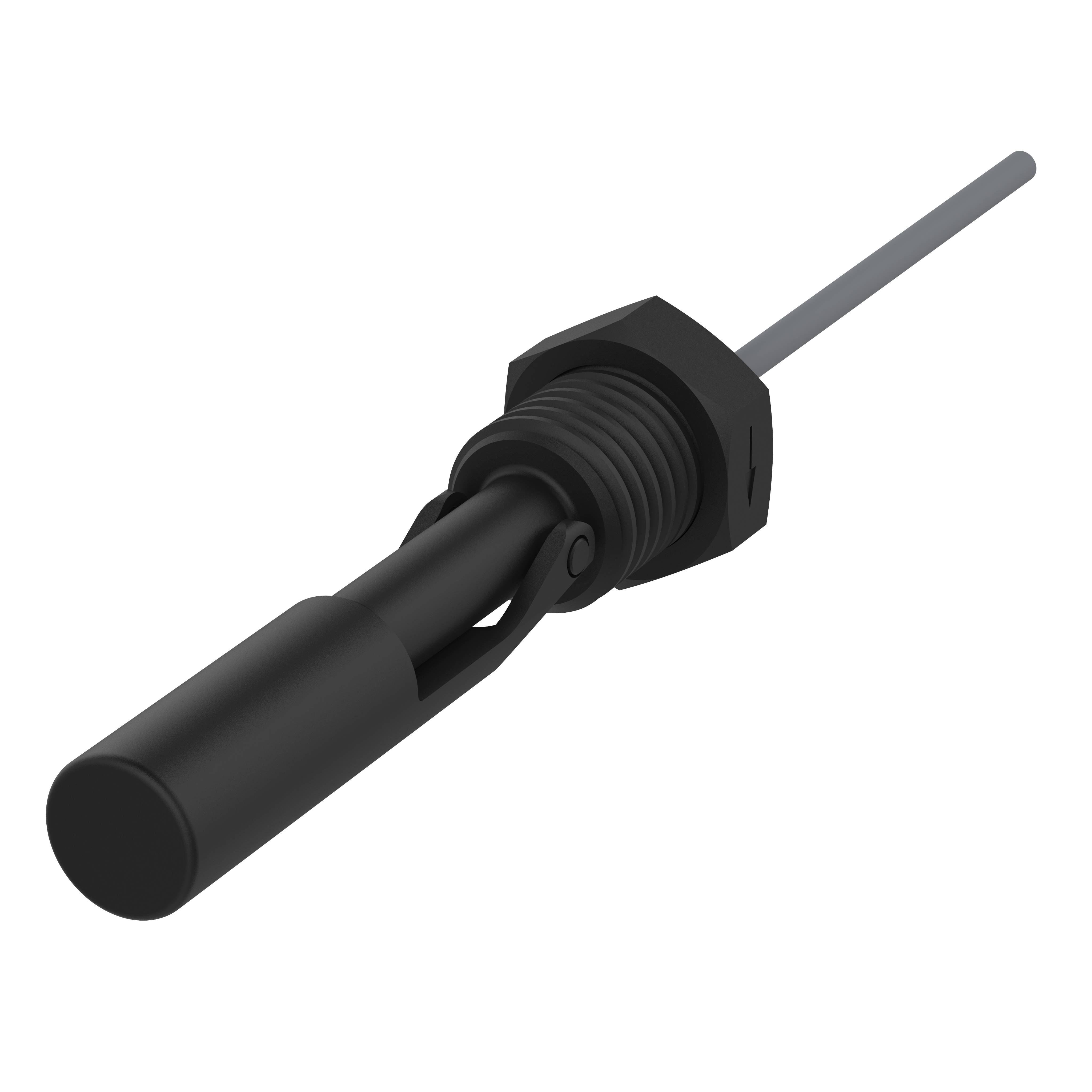 Elobau 207KS12N Klappschwimmerschalter Schließer/Öffner, 250V, PP, 1m Kabel-0