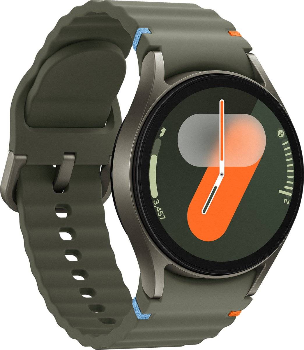 Samsung Galaxy Watch7 44 mm intelligente Uhr mit Sportband Gummi Bandgröße: M/L Anzeige 3,7 cm 1.47" 32 GB NFC Wi-Fi-1