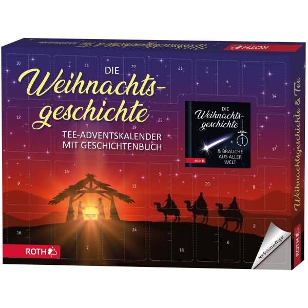 Adventskalender 'Bio-Tee-Adventskalender - Die Weihnachtsgeschichte' bestückt-0