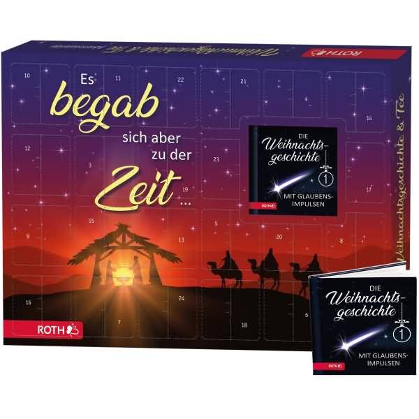 Adventskalender 'Bio-Tee-Adventskalender - Die Weihnachtsgeschichte' bestückt-1