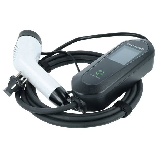vhbw Typ 2 Ladekabel 3,5 kW 16 A 1-phasig 5 m | für E-Auto - Kabel für Wallbox & Haushaltssteckdose Typ F CEE 7/7