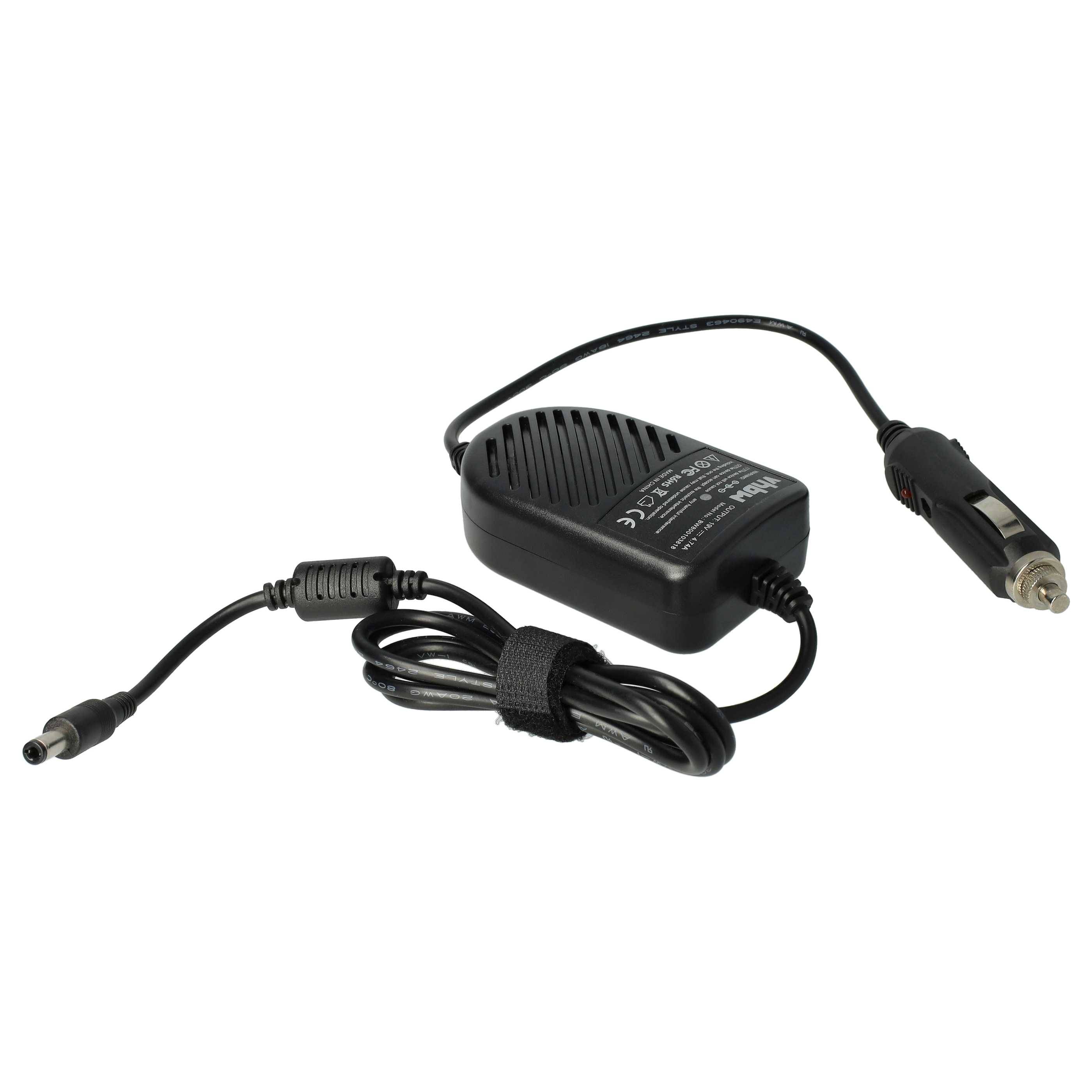vhbw KFZ-Ladekabel Ersatz für SEB100P2-15.0 | SAD-65KB für Notebook - 12V Ladegerät Schwarz 4,74 A-0