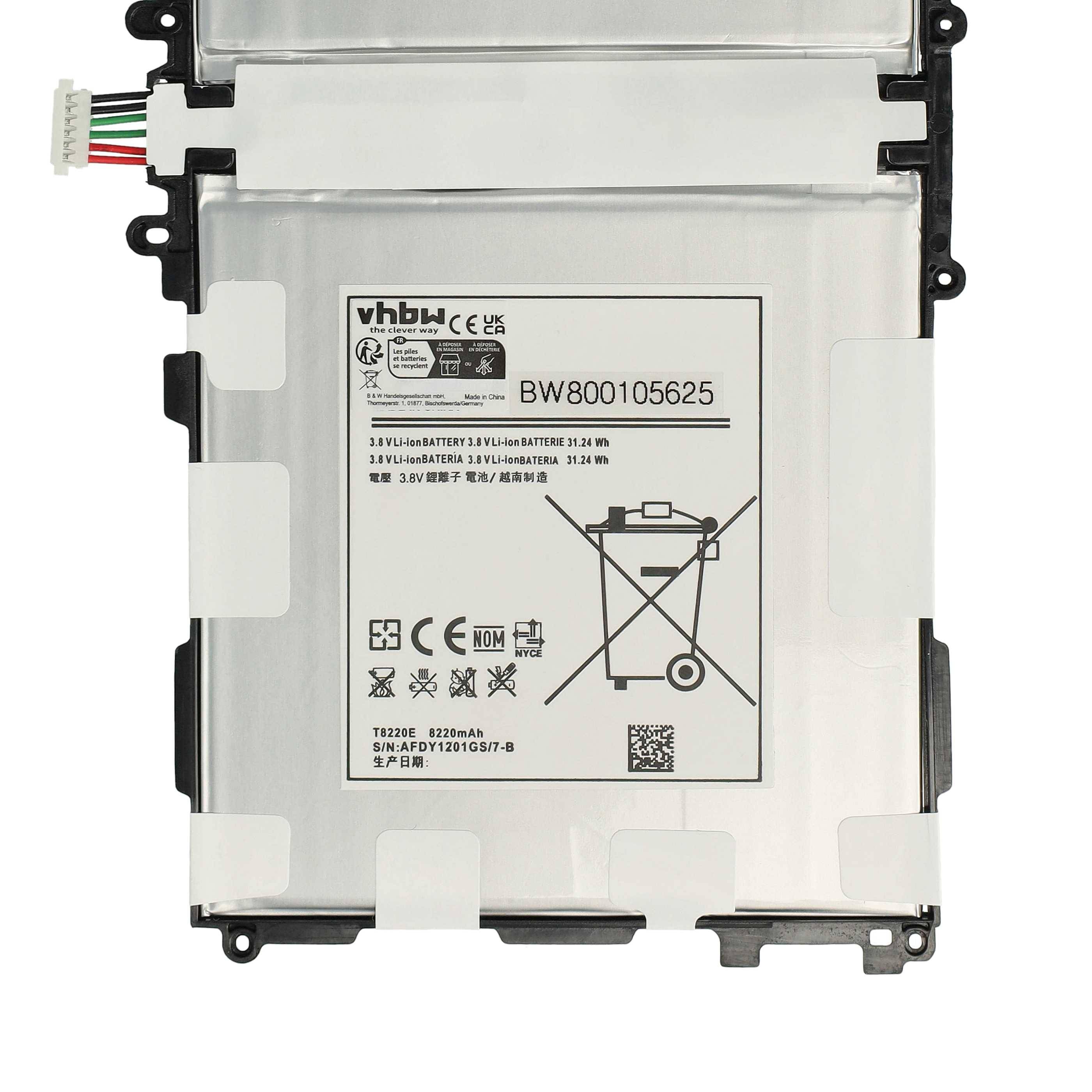 vhbw Akku kompatibel mit Samsung Galaxy Tab Pro SM-T525 Tablet Pad (8220 mAh, 3,8 V, Li-Polymer)-4
