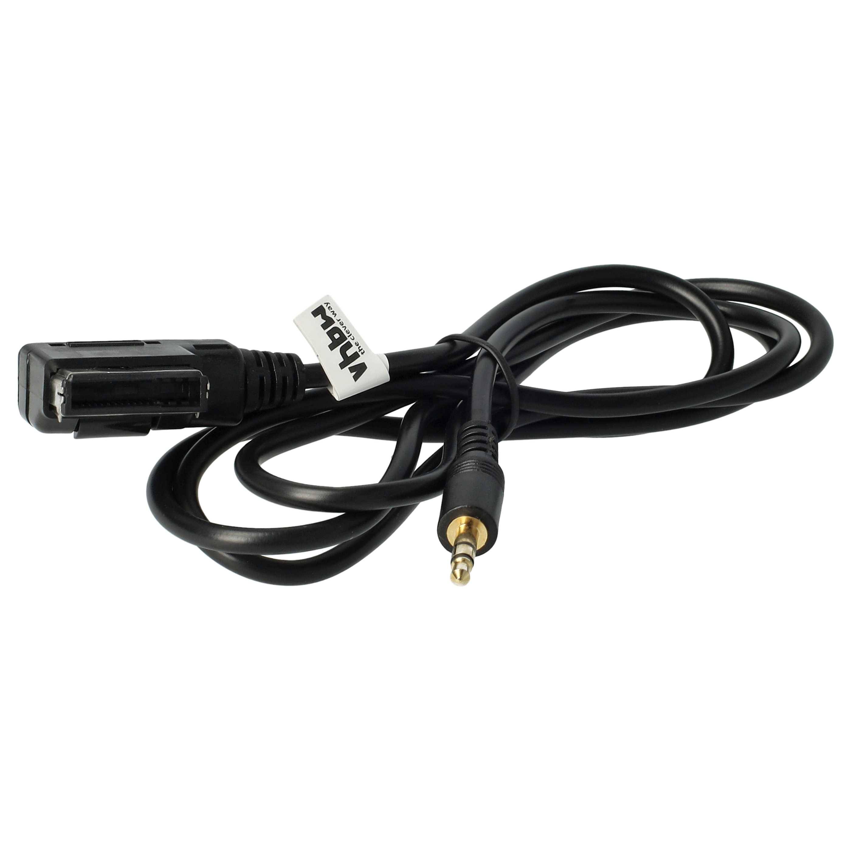 vhbw AUX Audio Adapter Kabel KFZ Radio (140 cm) Ersatz für Mercedes Benz A0018279204-0