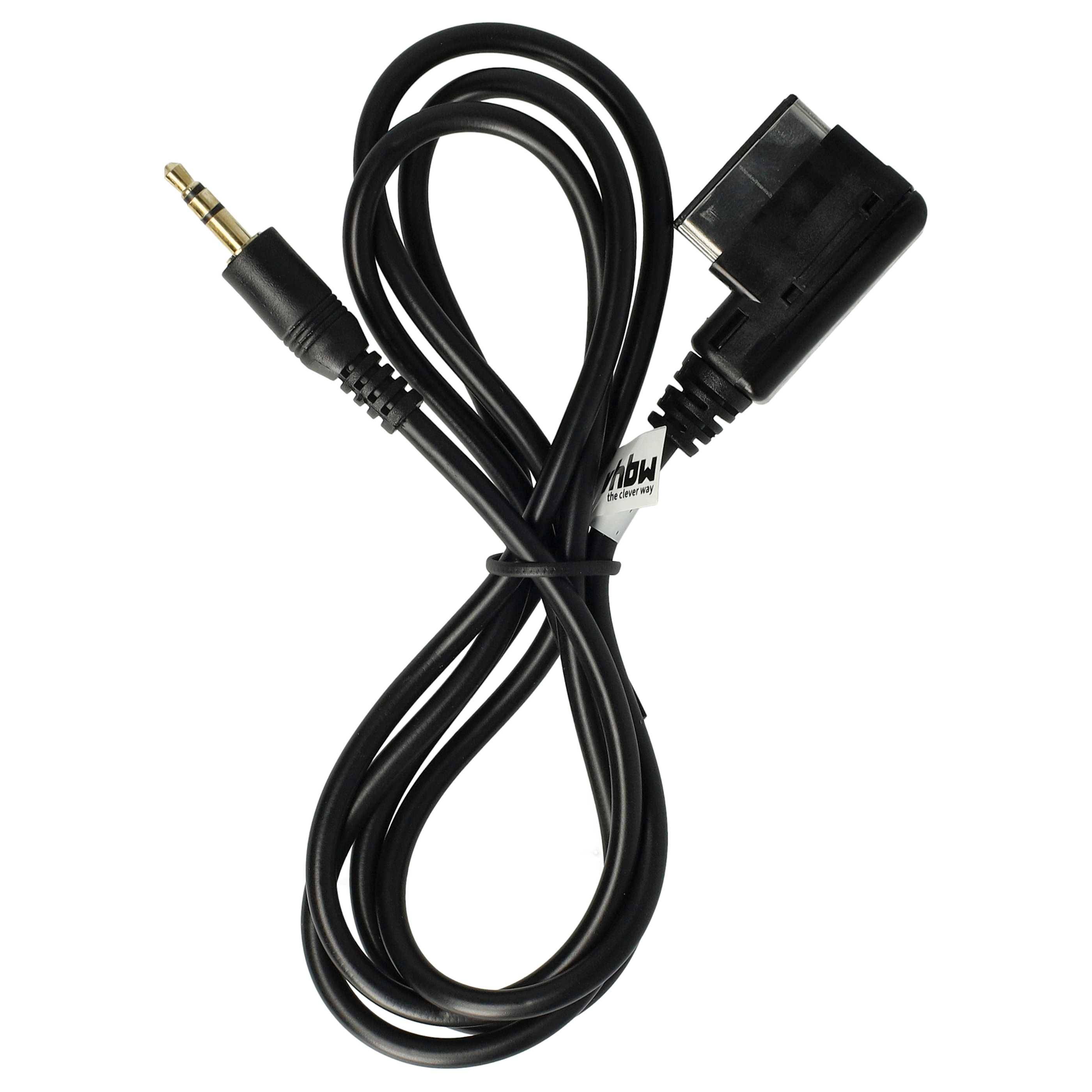 vhbw AUX Audio Adapter Kabel KFZ Radio (140 cm) Ersatz für Mercedes Benz A0018279204-2