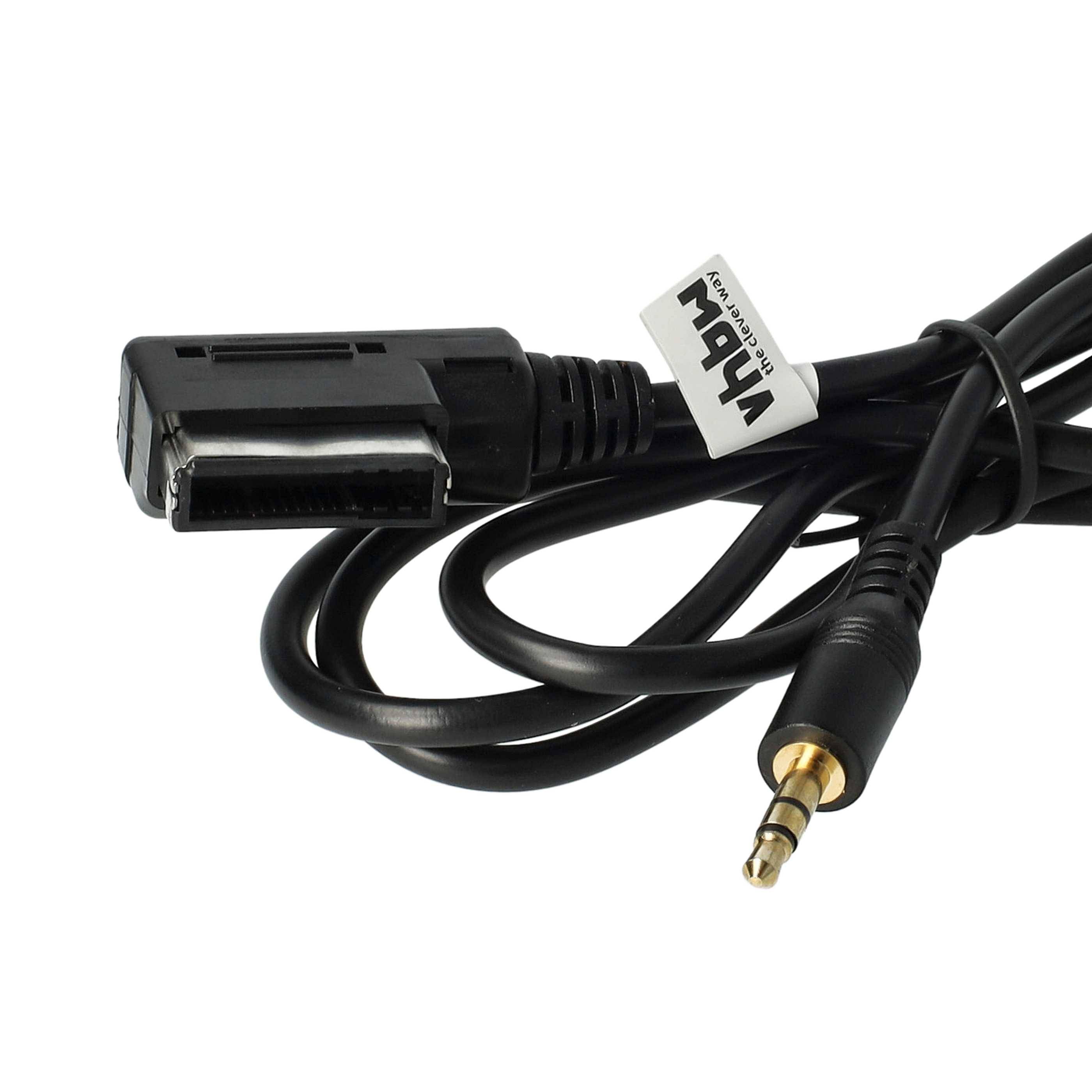 vhbw AUX Audio Adapter Kabel KFZ Radio (140 cm) Ersatz für Mercedes Benz A0018279204-4
