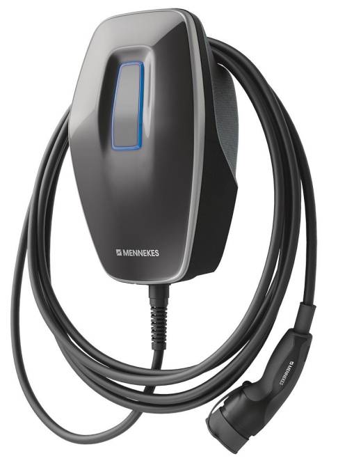 Mennekes Wallbox AMTRON 4You 110 11KW,7,5mLadekabel,Schwarz 1311201205BK Install.Baumaterial-0