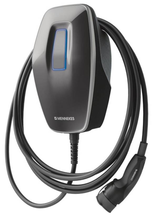 Mennekes Wallbox AMTRON 4You 110 11KW,7,5mLadekabel,Schwarz 1311201205BK Install.Baumaterial