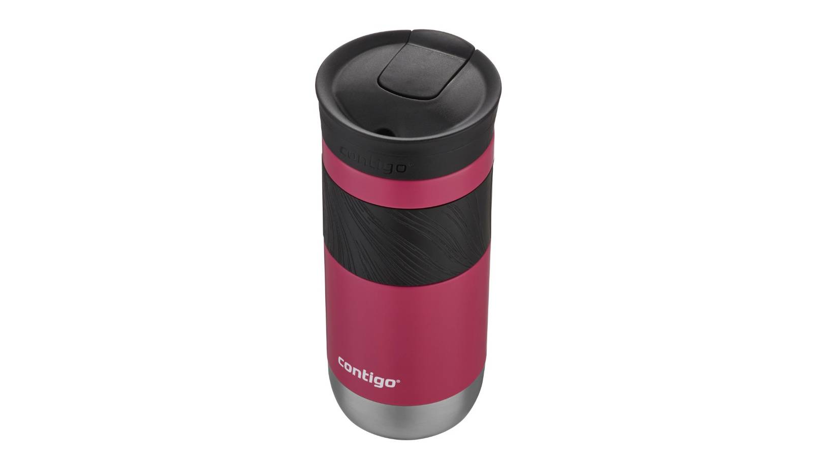 Contigo Thermobecher Byron 2.0 SNAPSEAL 470ml Dragon Fruit, Schwarz, Rot, Edelstahl, 6 h, 12 h, 470 ml, 83 mm-2