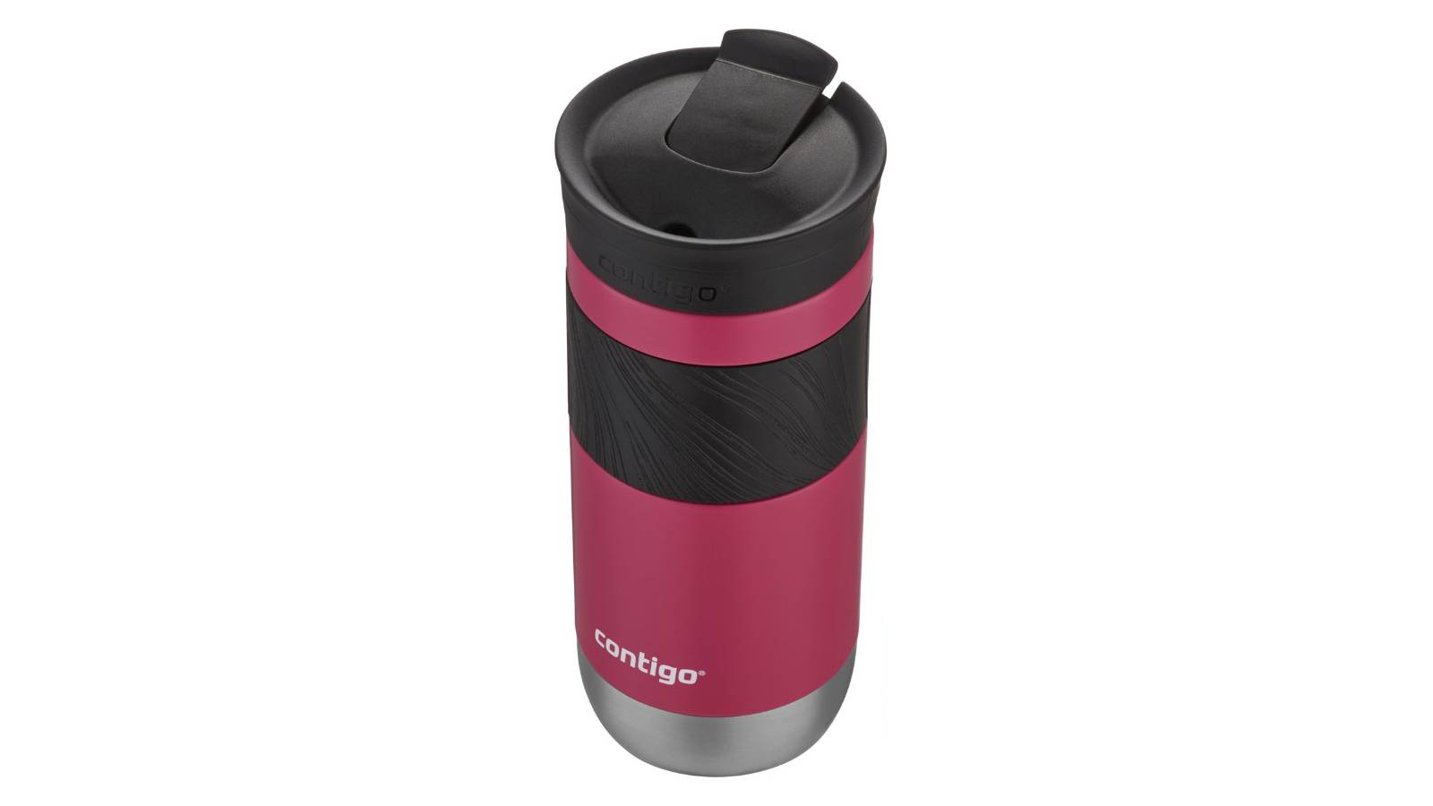 Contigo Thermobecher Byron 2.0 SNAPSEAL 470ml Dragon Fruit, Schwarz, Rot, Edelstahl, 6 h, 12 h, 470 ml, 83 mm-3