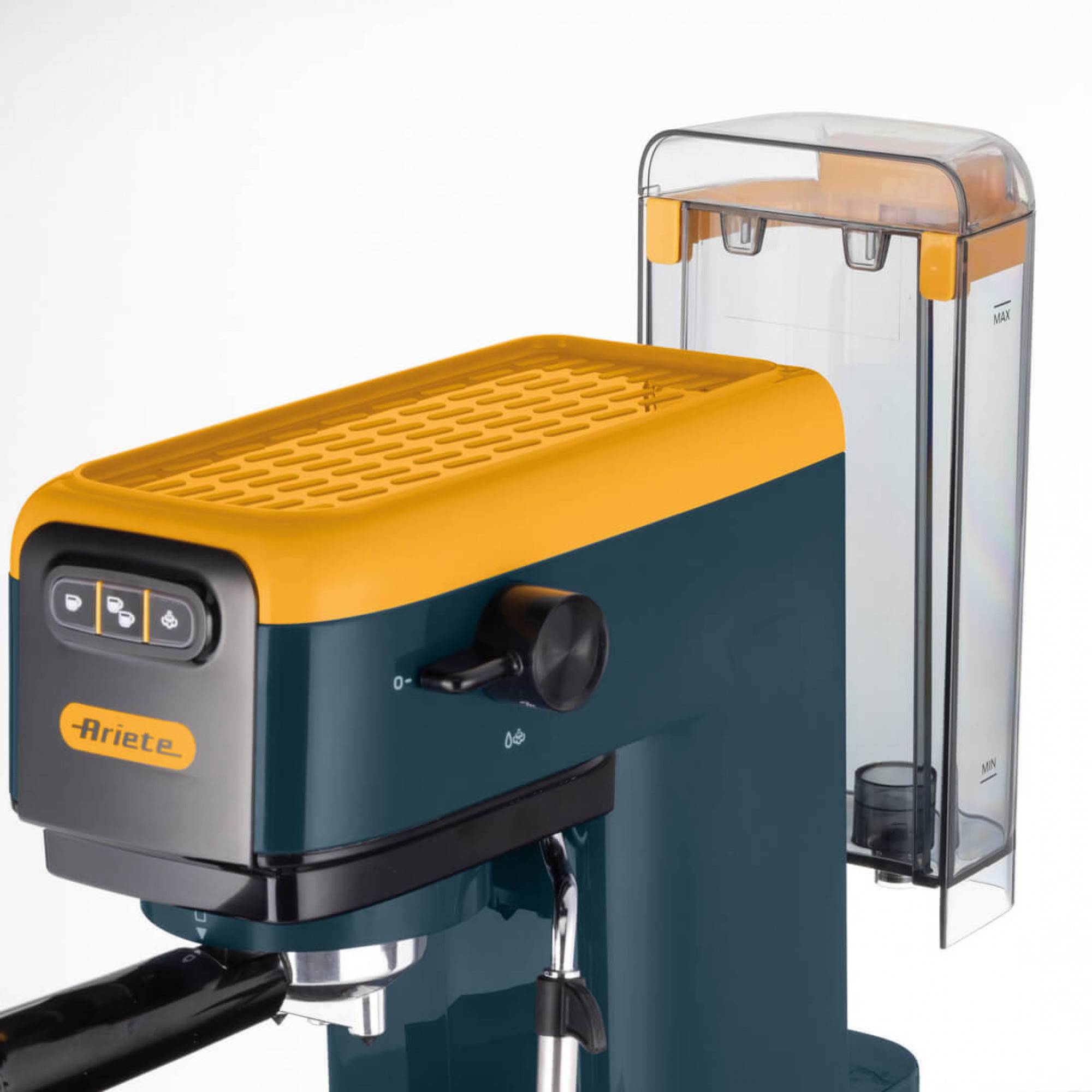 Ariete 1399/16, Espressomaschine, 1,1 l, Gemahlener Kaffee, Kaffeepad, 1300 W, Gelb-3